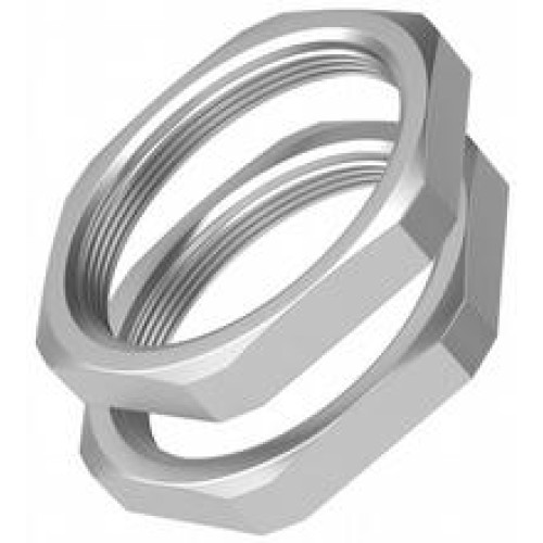 Type: Lock nut for M25 threads; Material: Brass nickel-plated; Contains: 50x lock nut