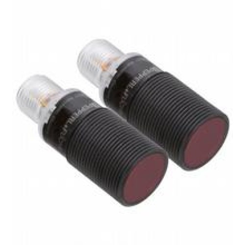 Thru-beam sensor - Effective detection range: 0 ... 25 m, Light source: LED, Light type: modulated visible red light, Signal output: 1 PNP output, short-circuit protected, reverse polarity protecte..