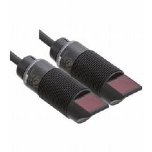 Thru-beam sensor - Effective detection range: 0 ... 15 m, Light source: LED, Light type: modulated visible red light, Signal output: 1 PNP output, short-circuit protected, reverse polarity protecte..