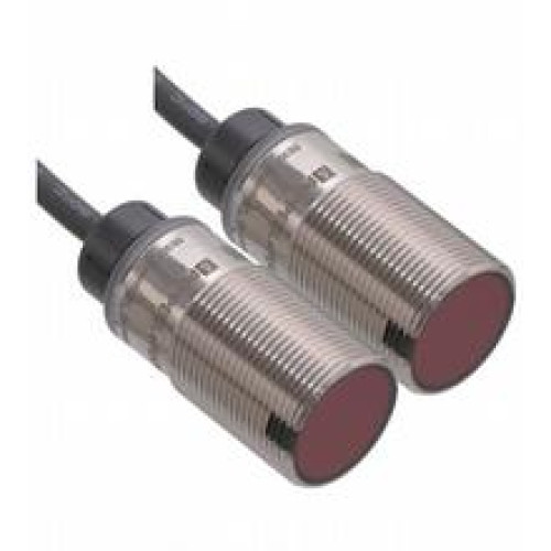 Thru-beam sensor - Effective detection range: 0 ... 25 m, Light source: LED, Light type: modulated visible red light, Signal output: 1 NPN output, short-circuit protected, reverse polarity protecte..