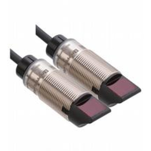 Thru-beam sensor - Effective detection range: 0 ... 15 m, Light source: LED, Light type: modulated visible red light, Signal output: 1 PNP output, short-circuit protected, reverse polarity protecte..