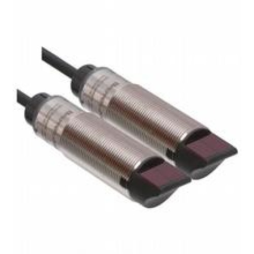 Thru-beam sensor - Effective detection range: 0 ... 15 m, Light source: LED, Light type: modulated visible red light, Signal output: 1 NPN output, short-circuit protected, reverse polarity protecte..