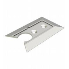Drive-over profile rail, Length: 96.6 mm, Width: 60 mm, Material: AlMg4.5Mn0.7