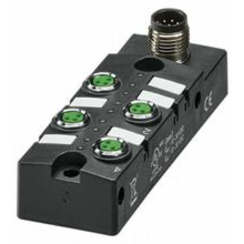 Splitter box 4&nbsp;x&nbsp;M8 single allocation, with 8-pole M12 plug