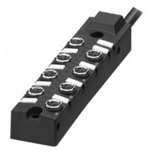 Splitter box 8&nbsp;x&nbsp;M8 single allocation, with trunk cable