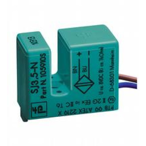 Slot width: 3.5 mm, Switching function: Normally closed (NC), Output type: NAMUR, Operating voltage: 5 ... 25 V, Nominal voltage: 8.2 V (Ri approx. 1 k?)
