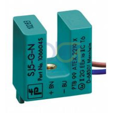 Extended temperature range, Switching function: Normally closed (NC), Output type: NAMUR, Output type: 2-wire, Construction type: Slot, Series: Slot type, Type of voltage: DC, Equipment protection le