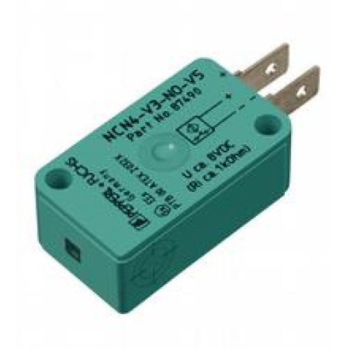 Extended temperature range, Switching function: Normally closed (NC), Output type: NAMUR, Installation: non-flush, Output type: 2-wire, Construction type: Rectangular, Series: Rectangular type, Type