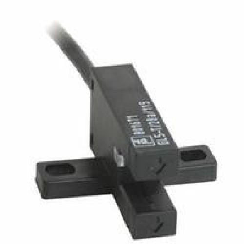 Photoelectric slot sensor - Slot width: 5 mm, Target size: 0.8 x 1.8 mm, Light source: IRED, Light type: Infrared, continuous light , 940 nm, Signal output: 2 PNP complementary , overvoltage protec..