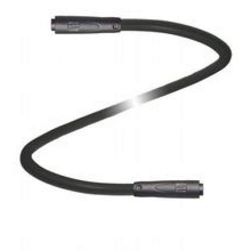 Cordset M8 socket snap-lock straight to M8 socket snap-lock straight A-coded, 3-pin, PUR cable black, UL-approved, drag chain suitable, torsion resistant