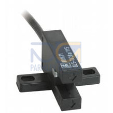 Photoelectric slot sensor - Slot width: 5 mm, Target size: 0.8 x 1.8 mm, Light source: IRED, Light type: Infrared, continuous light , 940 nm, Signal output: 2 NPN complementary , overvoltage protec..