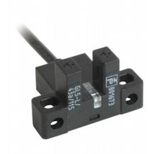 Photoelectric slot sensor - Slot width: 5 mm, Target size: 0.8 x 1.8 mm, Light source: IRED, Light type: Infrared, continuous light , 940 nm, Signal output: 2 PNP complementary , overvoltage protec..