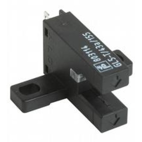 Photoelectric slot sensor - Slot width: 5 mm, Target size: 0.8 x 1.8 mm, Light source: IRED, Light type: Infrared, continuous light , 940 nm, Signal output: 2 NPN complementary , overvoltage protec..