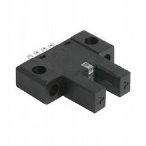Photoelectric slot sensor - Slot width: 5 mm, Target size: 0.8 x 1.8 mm, Light source: IRED, Light type: Infrared, continuous light , 940 nm, Signal output: 2 NPN complementary , overvoltage protec..