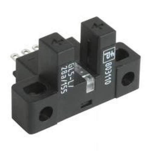 Photoelectric slot sensor - Slot width: 5 mm, Target size: 0.8 x 1.8 mm, Light source: IRED, Light type: Infrared, continuous light , 940 nm, Signal output: 2 PNP complementary , overvoltage protec..