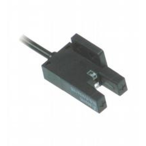 Photoelectric slot sensor - Slot width: 5 mm, Target size: 0.8 x 1.8 mm, Light source: IRED, Light type: Infrared, continuous light , 940 nm, Signal output: 2 NPN complementary , overvoltage protec..