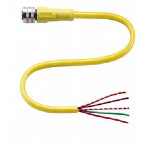 Female connector V125-G-YE5M-PVC