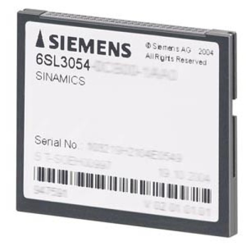 SINAMICS S120 COMPACTFLASH CARD WITH FIRMWARE OPTION PERFORMANCE-EXTENSION 1 INCLUDING CERTIFICATE O