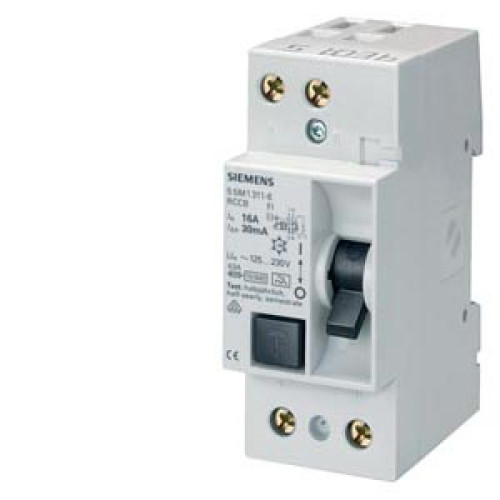 Residual current operated circuit breaker, 2-pole, type A, In: 16 A, 10 mA, Un AC: 230 V
