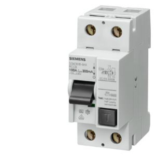 Residual current operated circuit breaker, 2-pole, type A, In: 16 A, 30 mA, Un AC: 230 V, N left