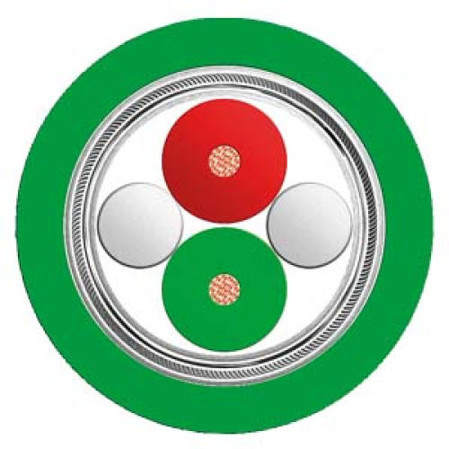Trailing cable for PROFIBUS 2-core, shielded max. travel velocity: 80 m/min max. acceleration: 4 m/Q