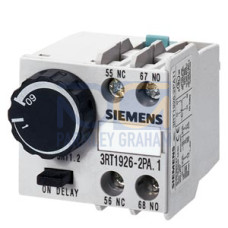 Pneumatic timing relay block ON delay 1...60 s 1 NO + 1 NC for snapping onto 3RT1.2 !!! Phased-out p