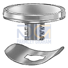 Sealing plug for unused control points, aluminum-colored