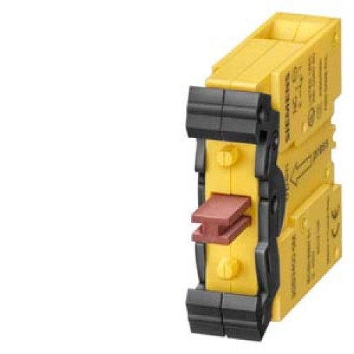 CONTACT BLOC WITH 1 CONTACT 1NC FOR FRONT PLATE MOUNTING; W. MOUNTING MONITORING CONTACT SCREW TERMI