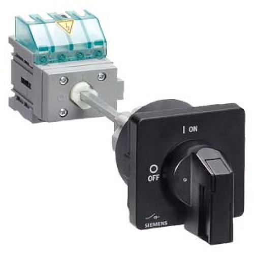 SENTRON, Switch disconnector 3LD, main switch, 3-pole, Iu: 63 A, Operating power / at AC-23 A at 400
