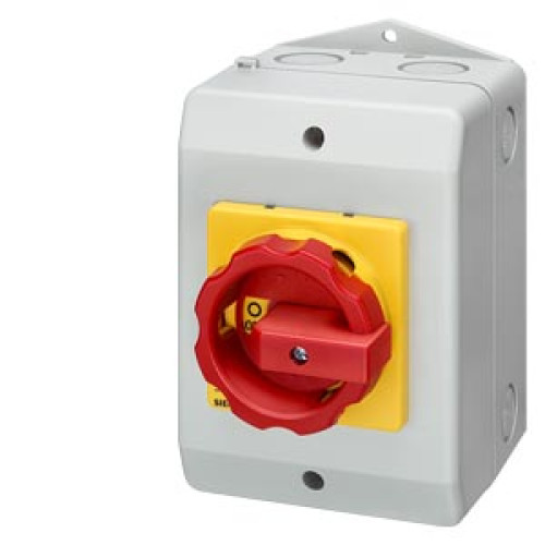 SENTRON, Switch disconnector 3LD, emergency switching-off switch, 3- pole, Iu: 100 A, operating powe