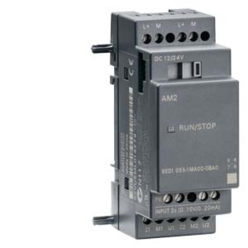 *** Spare part *** LOGO! AM2 expansion module, PS/: 12/24 V DC, 2 AI, 0-10 V or 0-20 mA