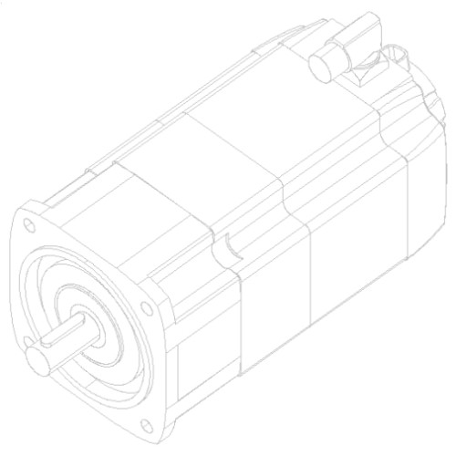SIMOTICS S Synchronous motor 1FK7-HI PN=3.1kW; UDC=600V M0=20Nm (100K); NN=3000rpm; Naturally cooled