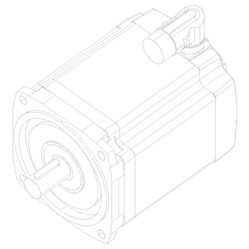 SIMOTICS S Synchronous motor 1FK7-CT PN=7.7kW; UDC=600V M0=48Nm (100K); NN=2000rpm; Naturally cooled