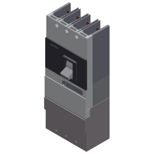 circuit breaker VL400N standard breaking capacity Icu=55kA, 415V AC 4-pole, line protection trip uni