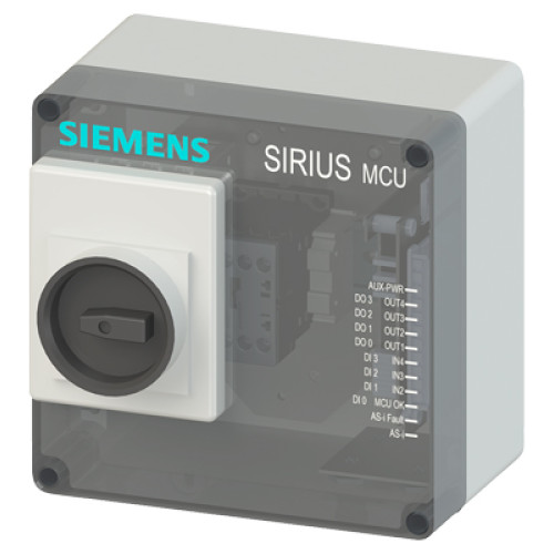 SIRIUS MCU motor starter Enclosure degree of protection IP54 plastic Communication AS-Interface elec