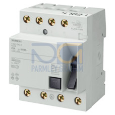 Residual current operated circuit breaker, 4-pole, type A, In: 63 A, 500 mA, Un AC: 400 V