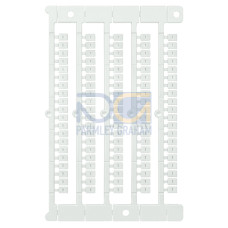 inscription label, front, with 1, horizontal, terminal width: 5 mm, H: 7 mm, white