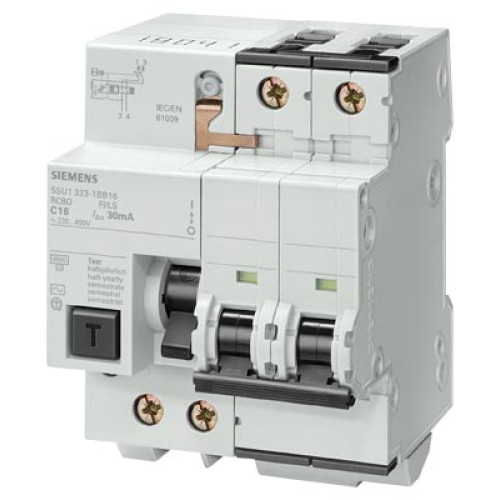 RCBO, 4.5 kA, 2P, Type AC, 30 mA, C-Char, In: 20 A, Un AC: 400 V, residential line