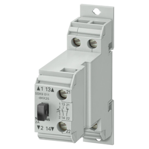 Circuit breaker for auxiliary circuits +overload+short-circuit release Auxiliary current switch 1 NO