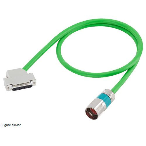 Signal cable pre-assembled for incr. encoder with C/D tracks integrated into the motor 3x (2x0.14) C