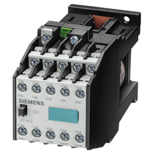 Contactor relay, 54, EN 50011, 5NO + 4NC, Snap-on and screw mounting with mechanical latching DC ope