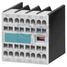 Auxiliary switch block, 11 E, 1 NC EN 50012 Spring-type terminal for motor contactors, 4-pole !!! Ph