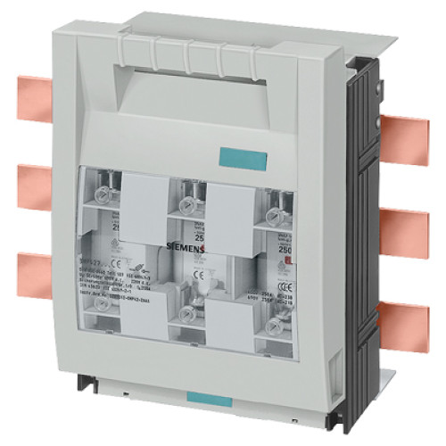 SENTRON, Fuse switch disconnector 3NP4, 3-pole, NH1, 250 A, for Busbar system 8US 60 mm, screw termi