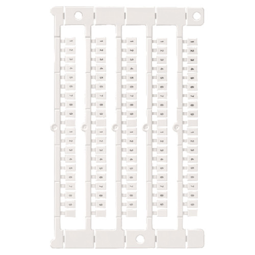 inscription label, front, with 41-100, vertical, terminal width: 5 mm, H: 7 mm, white