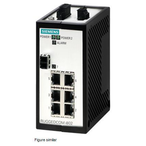 The RUGGEDCOM i802 is a compact, fully managed Ethernet switches designed to operate reliably in har