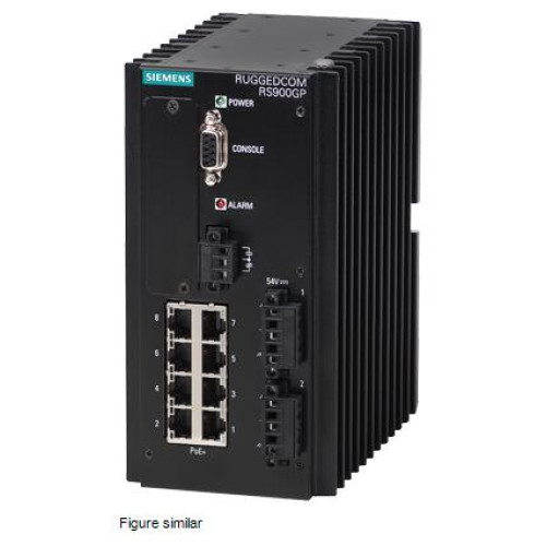 RUGGEDCOM RS900GP is a utility grade, fully managed Ethernet switch providing dual fiber optical or