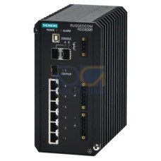 RUGGEDCOM RSG909R is a 9 port industrially hardened, fully managed Ethernet switch featuring an inte