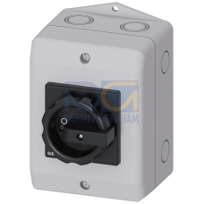 SENTRON, Switch disconnector 3LD, main switch, 3-pole, Iu: 25 A, Operating power / at AC-23 A at 400