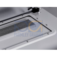 SZ Metal gland plate, with rubber cable clamp strip, size 5