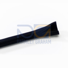 WOVEN SLEEVE BLK PLYE 8MM DIA 100M